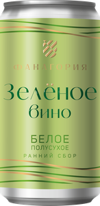 ВИНО ПОЛУСУХОЕ БЕЛОЕ "ЗЕЛЁНОЕ ВИНО. РИСЛИНГ - ЦИТРОННЫЙ МАГАРАЧА"