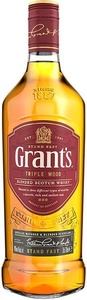 Виски шотландский купажированный "Грантс Трипл Вуд" 3 года выдержки