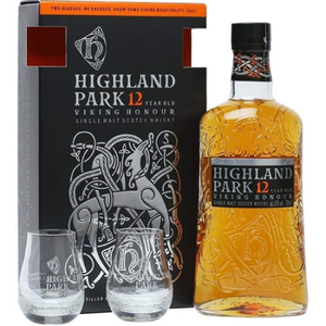Highland Park, "Viking Honour" 12 Years Old п/у + 2 бокала