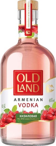 Армянская Кизиловая водка особая "OLD LAND"/"ОЛД ЛЭНД" 0.5 л.
