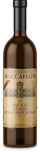 Мускат Белый Южнобережный Массандра ликерное 0,75л