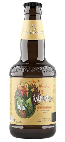 Пивной напиток фильтрованный пастеризованный "Кленокрыл"